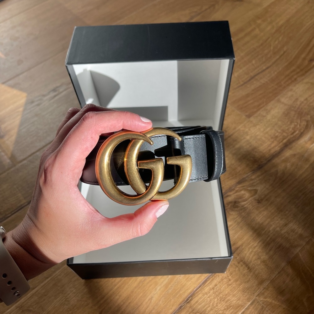 GG MARMONT WIDE BELT Size 85